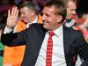 Liverpool's Northern Irish manager Brendan Rodgers waves before the English Premier League football match between Liverpool and West Bromwich Albion at Anfield in Liverpool, north west England on October 4, 2014. AFP PHOTO / PAUL ELLIS RESTRICTED TO EDITORIAL USE. No use with unauthorized audio, video, data, fixture lists, club/league logos or “live” services. Online in-match use limited to 45 images, no video emulation. No use in betting, games or single club/league/player publications.