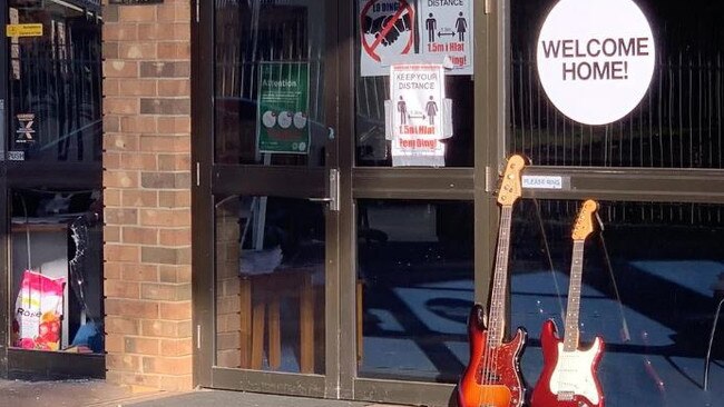 Shane Anthony Gray allegedly broke into a northern suburbs church in an attempt to steal two guitars. Picture: Lucy Hinton/Nine NEws.