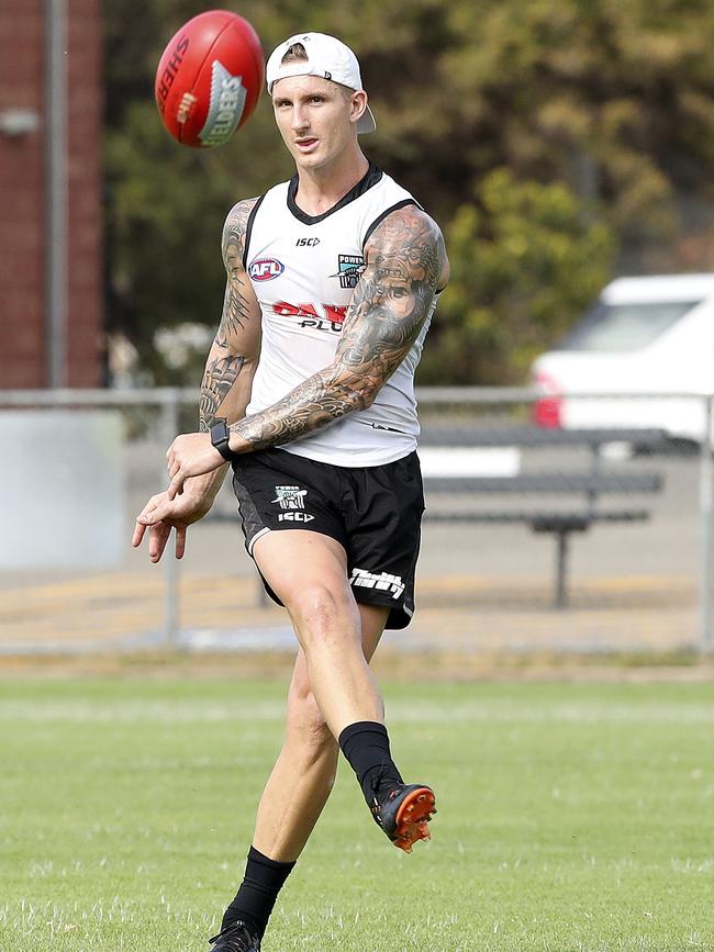 Hamish Hartlett is taking a hesitant approach in his return from an ACL injury. Picture Sarah Reed