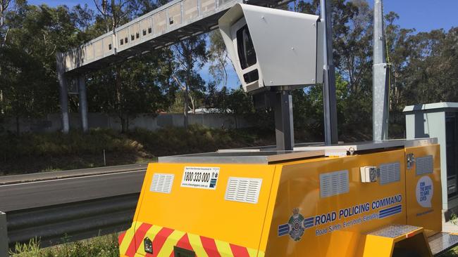 A speed camera trailer recorded more than 2000 speeding incidents along Anzac Ave, outside Hercules Road State School