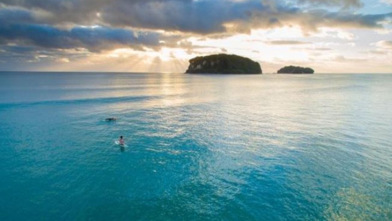 Paddling around the Whangamata Islands. Picture: The Coromandel