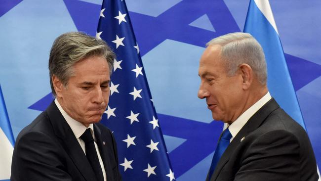 US Secretary of State Antony Blinken recently met with Netanyahu, who has resisted a US push for an eventual Palestinian state. Picture: POOL/AFP