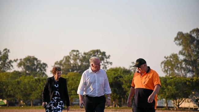 Councillor Faye Whelan, Australia&#39;s High Commissioner to Tonga Adrian Morrison and 888 Citrus owner Craig Meyer. Picture: Alex Treacy