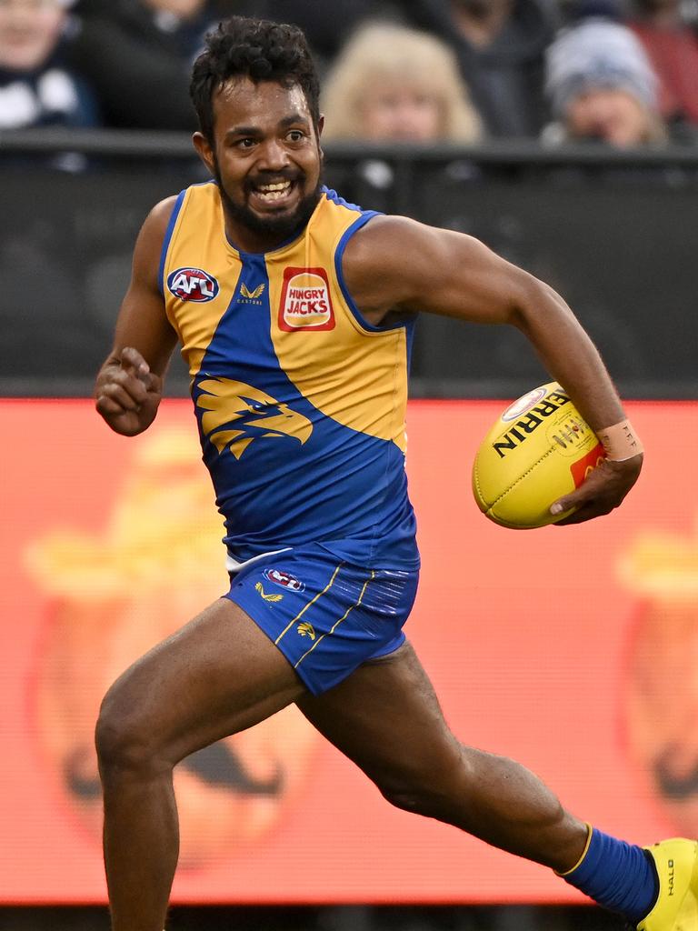 Power switch: West Coast Eagles goalsneak Junior Rioli asks for