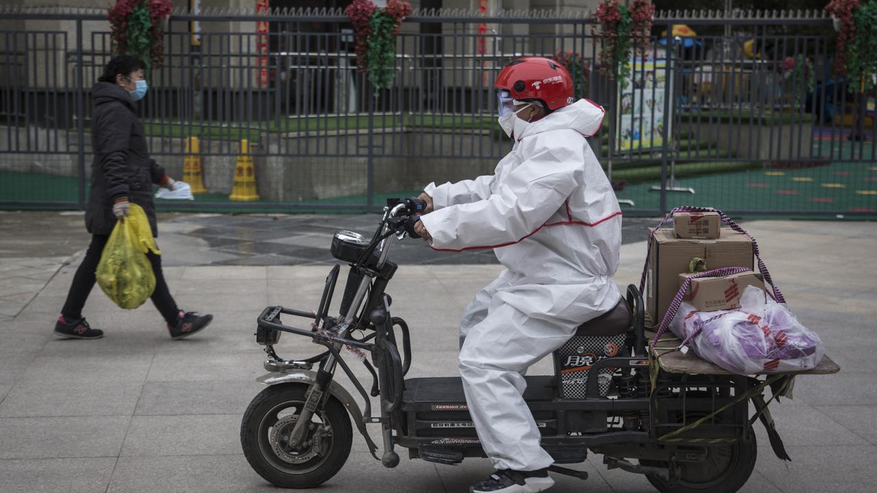 Cases started emerging in Wuhan in December 2019. Picture: Stringer/Getty Images