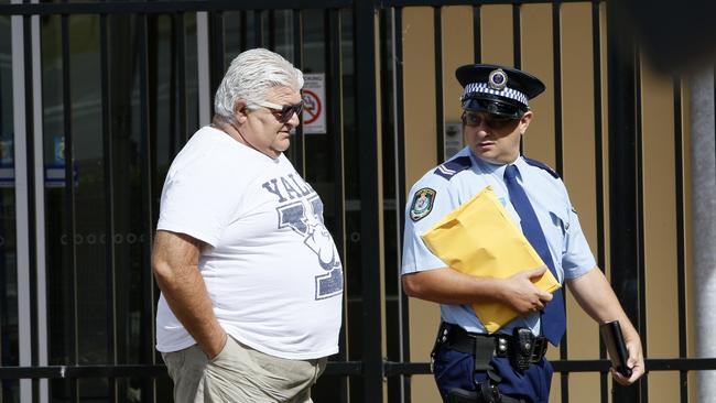 Brother John Diamond at Raymond Terrace in 2016 when Michael had been charged with drink driving and firearms offences. (AAP Image/Darren Pateman)