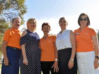 ZONTA: Heather Hall, Sue Sands, Elizabeth Cozloff, Rachel Farndon, and Marion Lucht. Picture: Jorja McDonnell