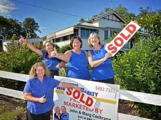 SALE CONFIRMED: The Gympie Regional   Realty team which sold the Ramsey property are (back) Mel Gastigar, Dorothy Palmer and Margaret Cochrane, with (front) home seller Terri-Jayne Ramsey. Picture: Renee Albrecht