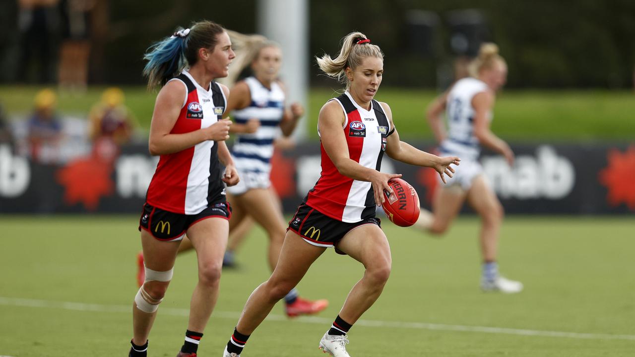 Hannah Priest in action on Saturday. Picture: Darrian Traynor/Getty Images