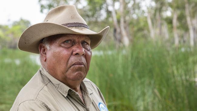 Senior Dhaarrba elder Richard Bowen said he feared for the health of his country, particularly wetlands, that overlapped with Diatreme’s exploration tenements. Picture: Kerry Trapnell