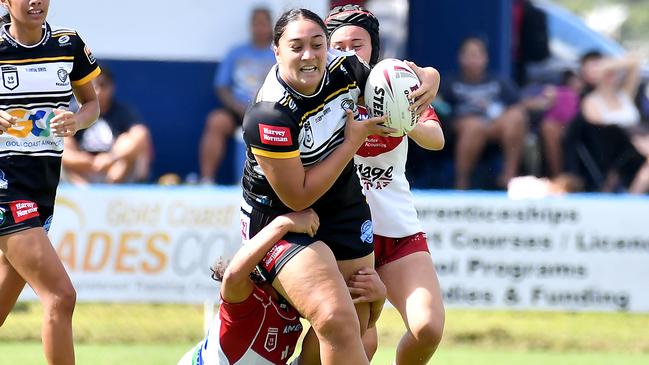 Tweed player Tamika Smith Rugby league Harvey Norman 19s girls – Tweed Seagulls v Redcliffe Dolphins Saturday March 5, 2022. Picture, John Gass