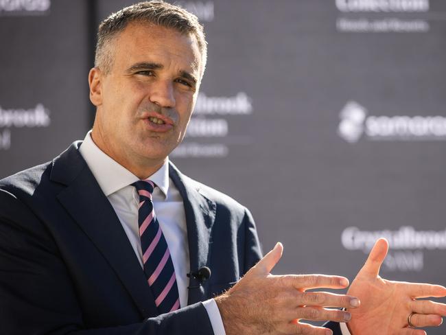 Peter Malinauskas MP, Premier for South Australia at the site of a new 5 star hotel build, on July 30th, in Adelaide.Picture: Tom Huntley