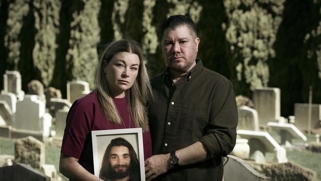 Heidi and Jon Walker's son, Jaiden Walker, was 22-years-old when he died in 2017 following a Coward Punch assault. Picture: Mauro Palmieri/Coward Punch