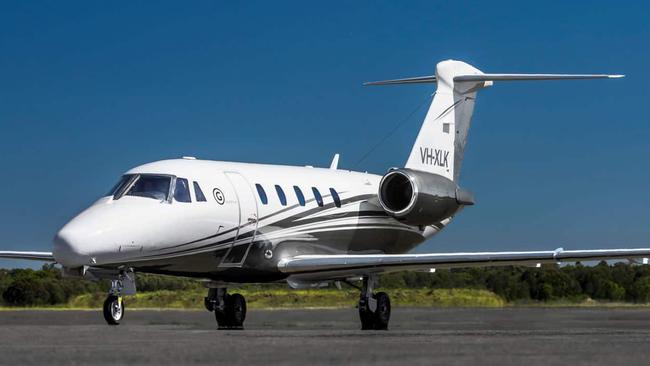 Anthony Bell's new Citation 650 private jet.