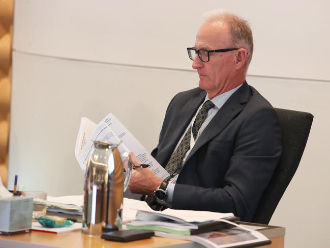 Joe McCabe in the Gold Coast City Council Chambers on budget day in 2022. Picture Glenn Hampson.