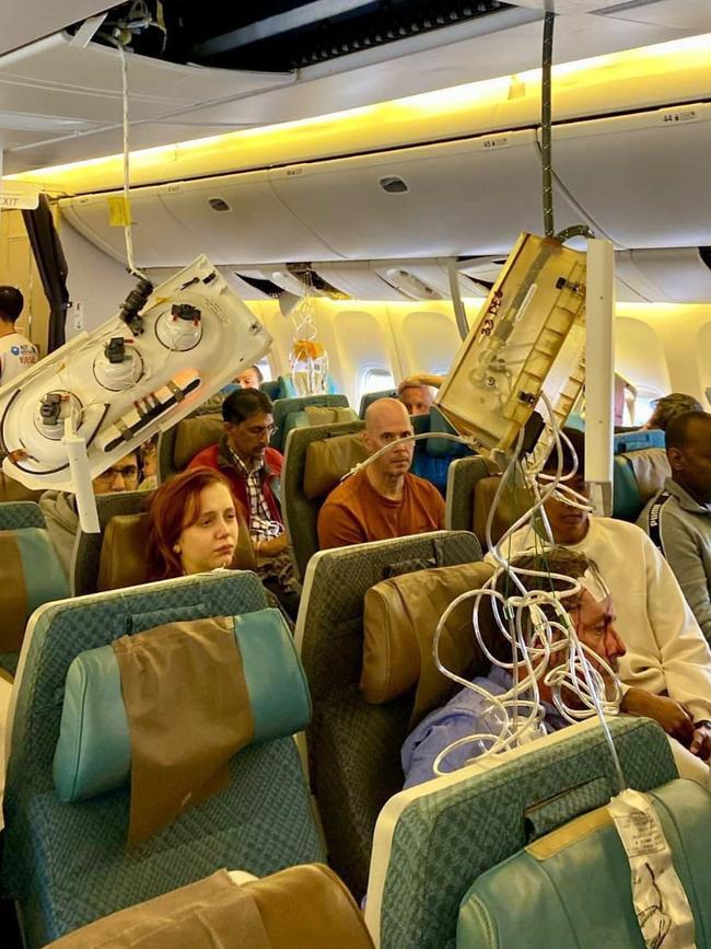 Passengers were flung to the ceiling when it experienced a 7,000 ft drop. Photo: X