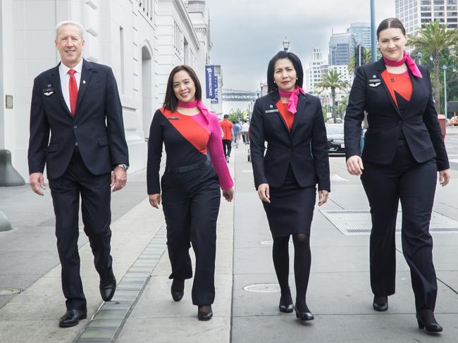 Qantas San Francisco cabin crew