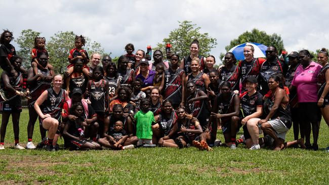 Action shots from NTFL Round 9 at Tiwi, 30 November 2024. Picture: Jack Riddiford / AFLNT Media