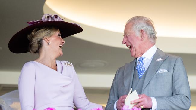 Sophie, Countess of Wessex, with King Charles at Royal Ascot. Picture: Samir Hussein/WireImage