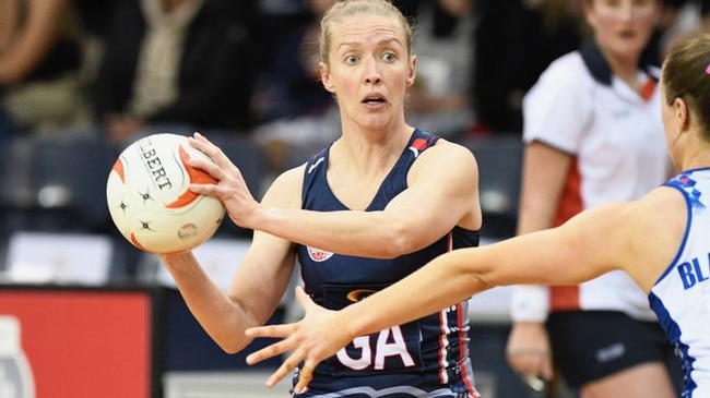 Jess Paradiso in action for South Adelaide during the 2024 Netball SA Premier League grand final. Picture: On The Ball Media/Netball SA