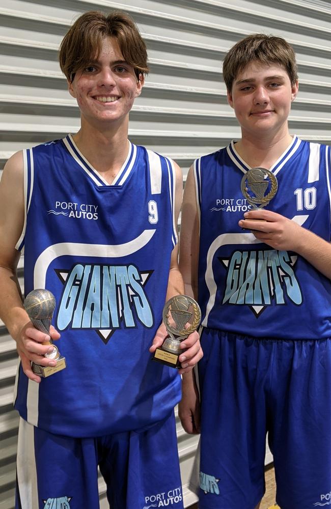 Corey Bromhead and Jake Elliott from the Hervey Bay Giants. Photo: Contributed.