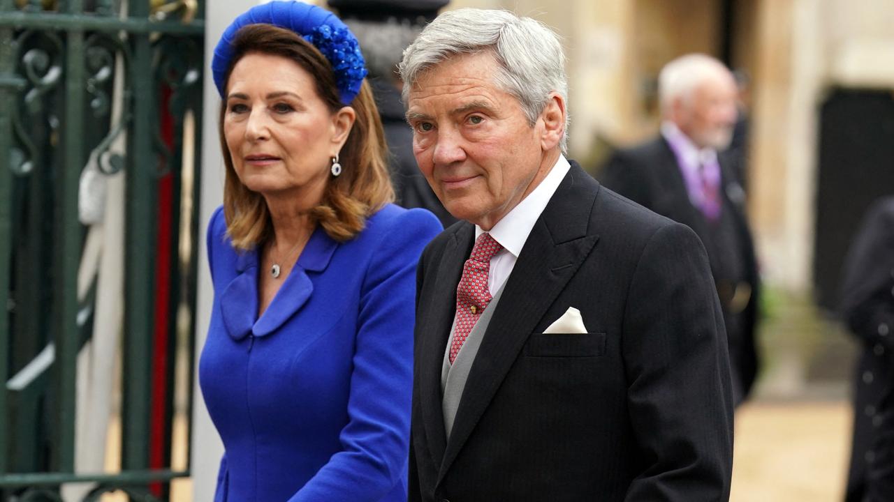 Kate’s mother Carole Middleton, 68, and husband Michael, 74, had sold their company. Picture: Andrew Milligan/Pool/AFP