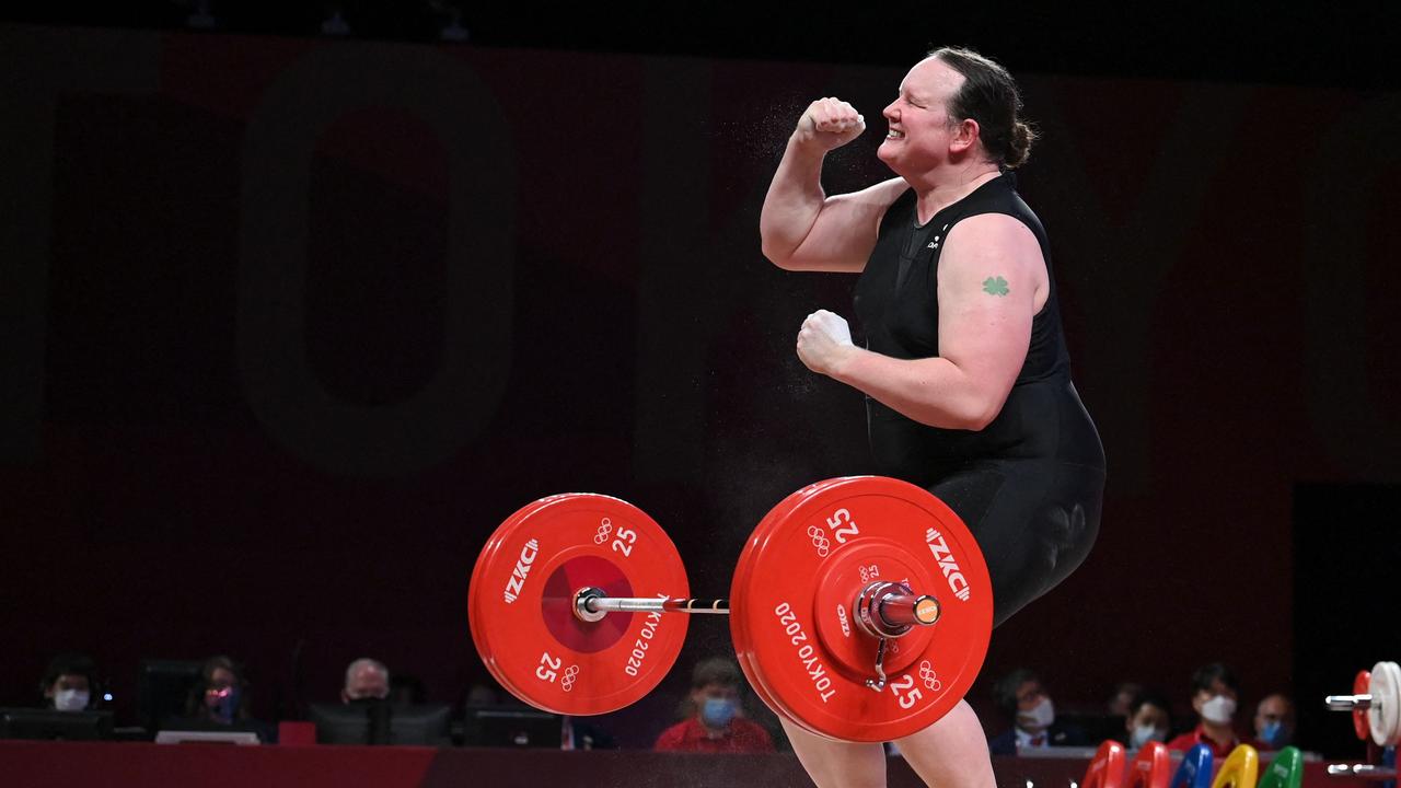 Laurel Hubbard became the first transgender Olympian in Tokyo this year. (Photo by Mohd Rasfan / AFP)