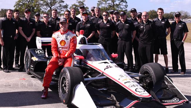 Scott McLaughlin tests an IndyCar in the US. photos supplied