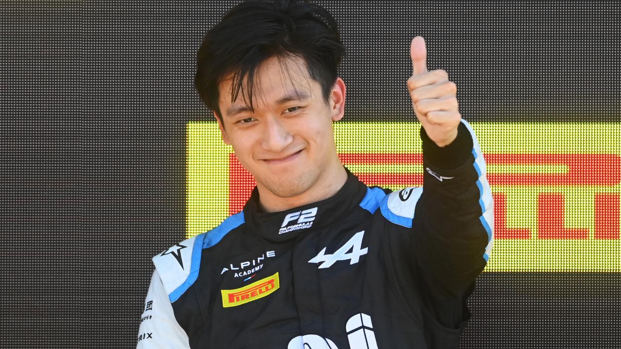 Guanyu Zhou is a F1 driver. Photo by Michael Regan/Getty Images