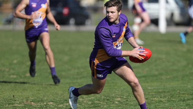 Jordan Robbins looks for an option for Altona WRFL. Picture: Local Legends Photography