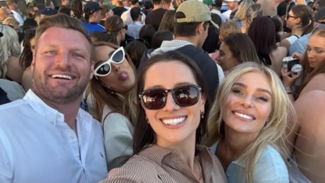 Melbourne influencer Bec Judd has been spotted mingling with deputy Liberal leader Sam Groth, his wife Brittany and TV presenter Jessie Roberts. Picture: Instagram