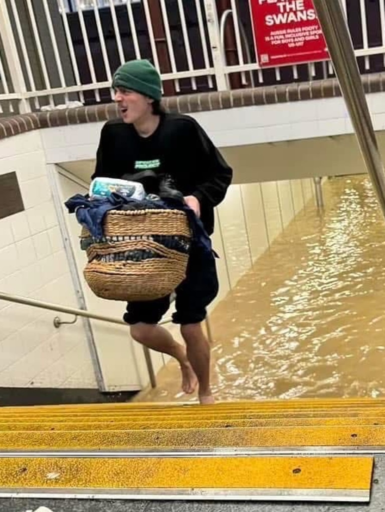 Lewisham Station has been flooded several times over the last five years. Picture: Facebook/Jo Haylen