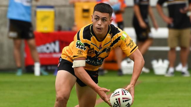 Jai Bowden in action for the Sunshine Coast Falcons 2023 Mal Meninga Cup side. Picture: kyliesfootyphotos/Kylie McLellan