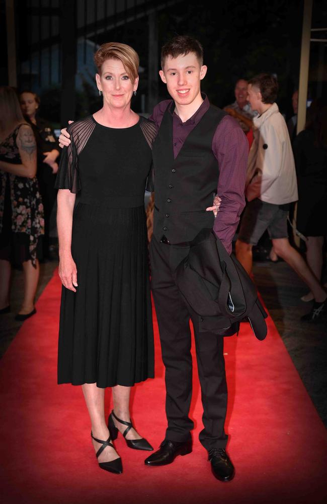 Toni and Oliver at Caloundra State High School formal. Picture: Patrick Woods.