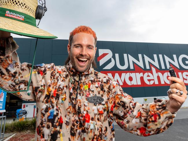 Aussie producer and DJ What So Not (Chris Emerson) has agreed to headline the Bunnings Rave. Outside Moonee Ponds Bunnings. Picture: Jason Edwards