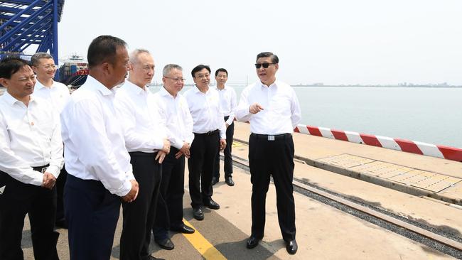 Xi in Hainan. Picture: Guancha