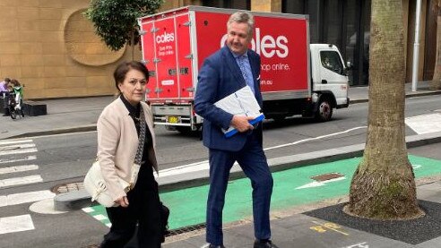 Former Oil Search financial chief Ayten Saridas walking into NSW Supreme Cour. Picture: Angelica Snowden