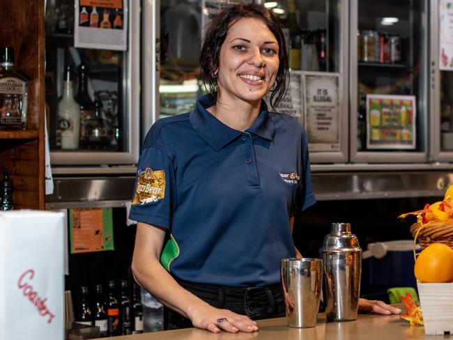 Gayndah's Golden Orange Hotel Motel bartender Cassie Daley claimed the win in the Central and North Burnett Times' Best Bartender competition. Picture: Dominic Elsome