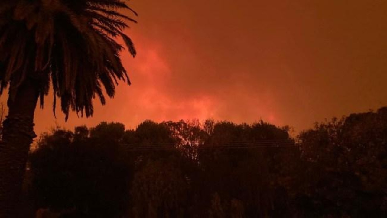 Residents living near Victoria's Grampians National Park were told to “leave immediately” on Friday due to an out-of-control bushfire. Picture: Sky News