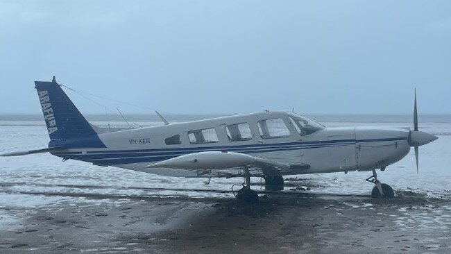 A plane had to make an 'unexpected landing' on the Casuarina Beach nudist beach on Good Friday, March 29, 2024. Picture: Zizi Averill