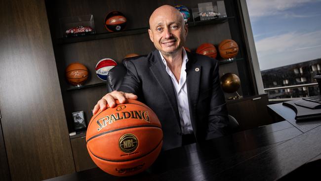 It will soon be 10 years since Larry Kestelman took over the National Basketball League. Picture: Getty Images