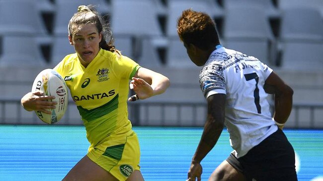 Whitfield playing for the young Australian Sevens.