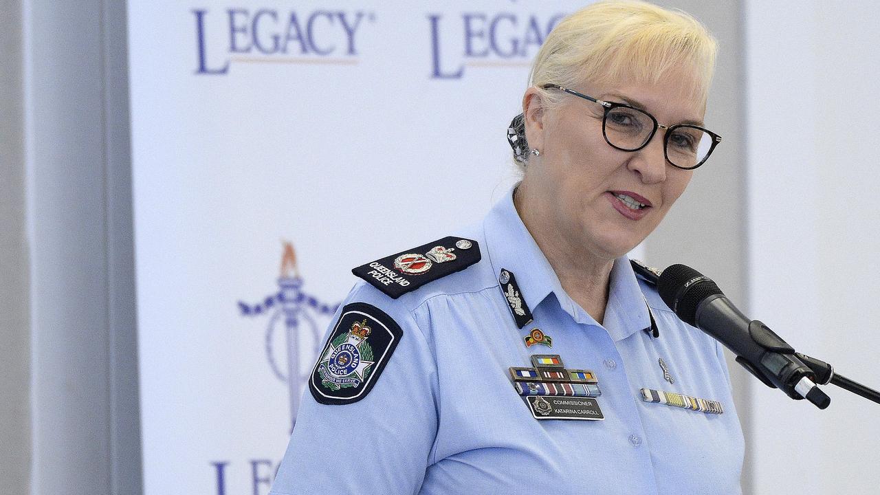 Queensland Police Commissioner Katarina Carroll described the conduct outlined in the report as disappointing. File picture: Matt Taylor