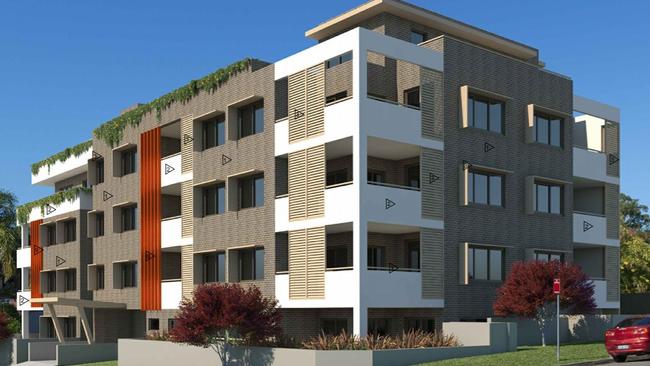 An artist's impression of a new residential flat building to be built in Blakehurst. Picture: Supplied