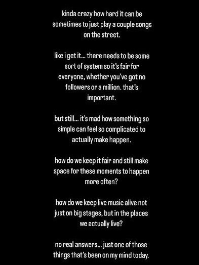 Myles Smith shared a statement about the fiasco to social media. Picture: Instagram