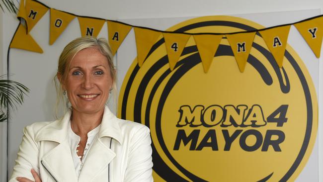 Mayoral candidate Mona Hecke. (Photos/Steve Holland)