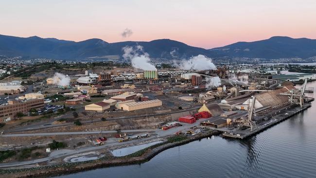 Nyrstar’s Hobart zinc works at Lutana.