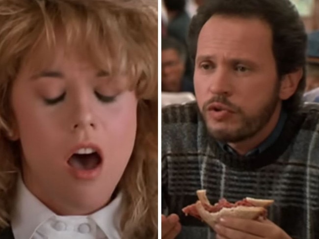 Meg Ryan and Billy Crystal recreate infamous When Harry Met Sally scene.