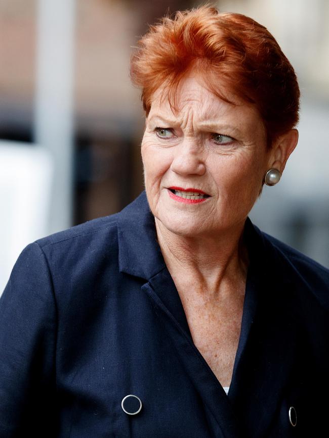 … Pauline Hanson. Picture: NCA NewsWire / Nikki Short