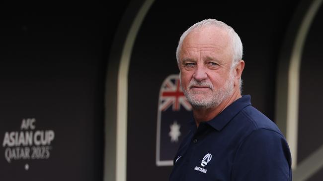 Graham Arnold is again steering the Socceroos deep into the knockout stages of a major tournament. Picture: Getty